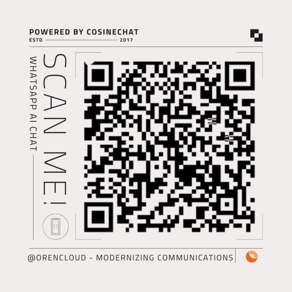 Scan to chat with Cosine on WhatsApp